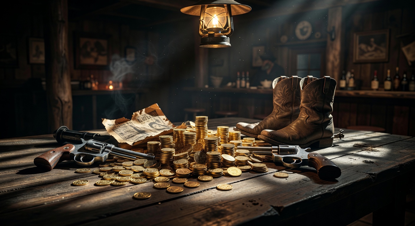 Gold coins and outlaw casino items